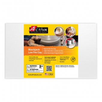 Blackjack Low Fire Clay™ Natural Pottery Clay, 50 lb (22.7 kg)